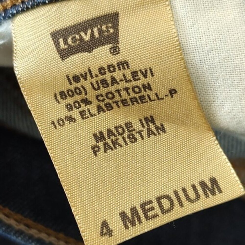 Levis 544 Boot Cut Jeans Mid-Rise Dark Wash Ultimate Lift 4 Y2K - Picture 9 of 9